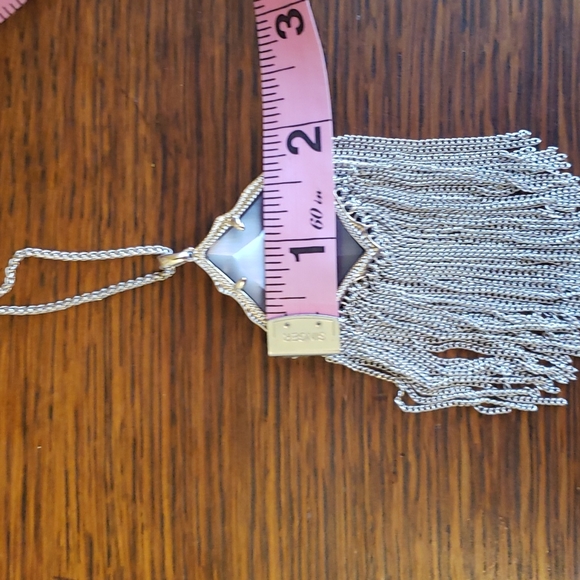 Kendra Scott Kingston Adjustable Pendant Necklace in Slate Cat's Eye - Picture 10 of 12